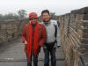 Kathy Lund and Guide Jack on the Great Wall of China