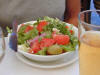 Picture of wonderful Greek Salad at our stop in Athens