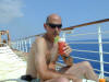 passenger on celebrity cruise line having a Stawberry Whip!