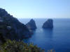 The beautiful Island of Capri Italy - Scenic picture of the ocean off of Capri