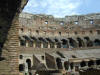 Photos of the inside of the roman coliseum