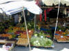 pictures of produce vendors stalls in Ephuses Turkey