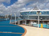 picture of one of the swimming pools aboard the Caribbean Princess