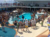 No shortage of group fun at the pool on this cruise.