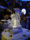Millennium cruise food pictures - ice sculpture
