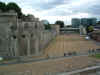 photo tower of london moat drained