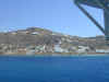 A shot of Mykonos from on board the ship.