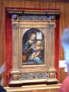 This picture is a bit blurry but it is Leonardo Da Vinci's The Benois Madonna from 1478 and it is truly the loveliest painting I have ever seen.