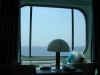 View out of our stateroom window on the Crown Odyssey