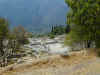 view of delphi ruins in ancient greece
